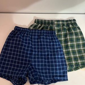 Boxers set, green and blue